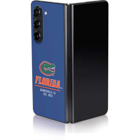 University of Florida Gainesville Est 1853 Blue Galaxy Z Fold5 5G Skin